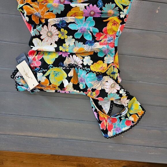 Profile by Gottex Women's Rising Sun One Shoulder One-Piece Swimsuit Size 14 - Picture 5 of 10